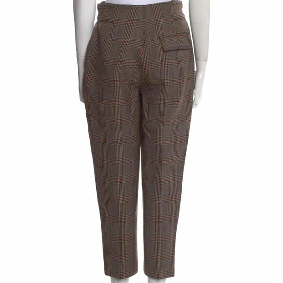 3.1 Phillip Lim Plaid Print Straight Leg Pants Size: S - Picture 2 of 3